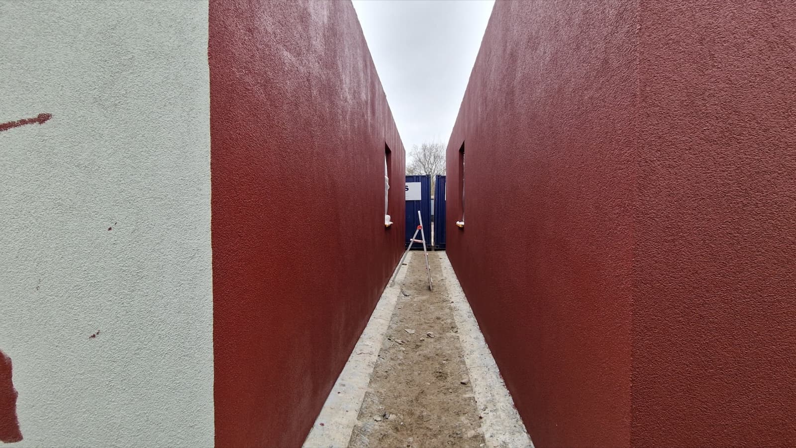 Stukadoor aan het werk in Biddinghuizen