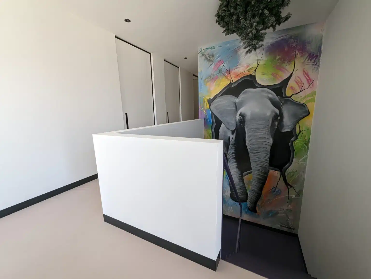 Stukadoor aan het werk in Dronten